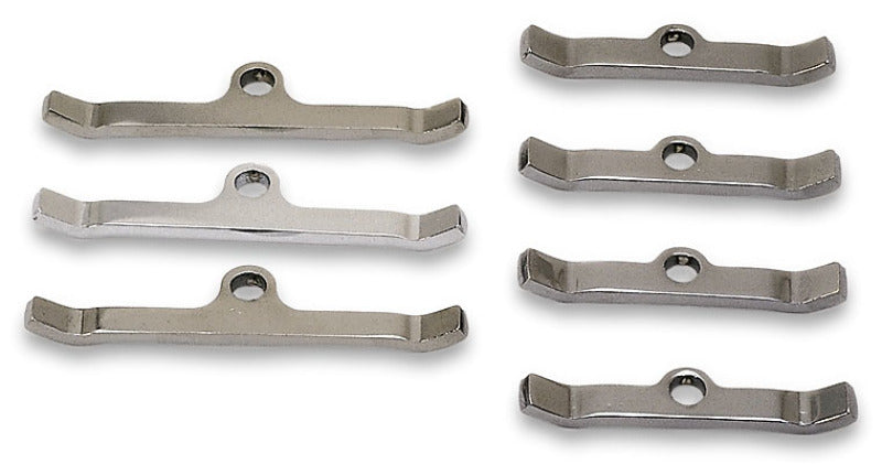 Moroso Valve Cover Hold Down Tabs, Steel, Chrome Plated, BBC 68516 Photo - Primary