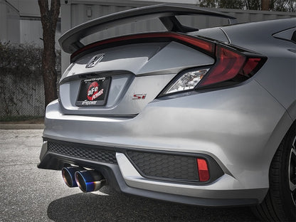 aFe Takeda 3in 304 Stainless Steel Cat-Back Exhaust System w/ Dual Center 49-36618-L Photo - Mounted