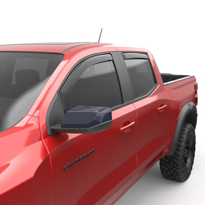 EGR 23-24 Chevy Colorado/GMC Canyon Crew Cab In-Channel Window Visors - Set of 4 - Matte (571485) 571485 571485 Photo - Primary