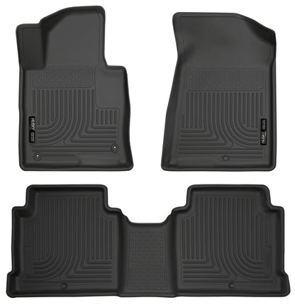 Husky Liners 2015 Hyundai Sonata Weatherbeater Black Front & 2nd Seat Floor Liners 99631 Photo - Primary