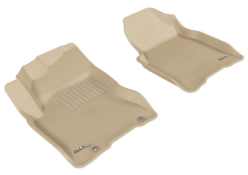 3D MAXpider 2008-2013 Nissan Rogue Kagu 1st Row Floormat - Tan L1NS02911502 L1NS02911502 Photo - Primary