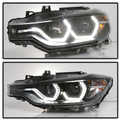 Spyder 12-14 BMW F30 3 Series 4DR Projector Headlights - Black PRO-YD-BMWF3012-AFSHID-BK 5086754 5086754 User 6