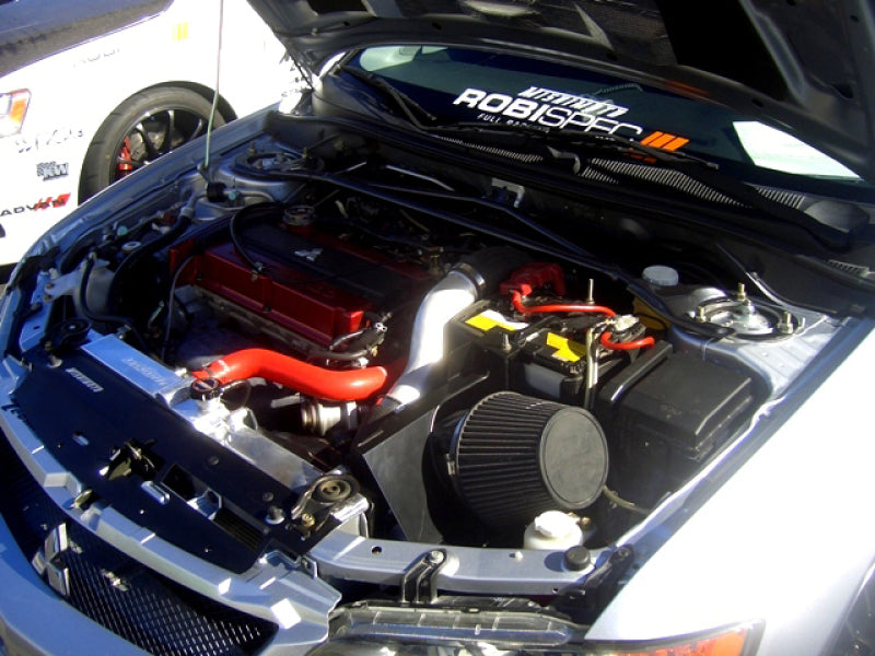 Mishimoto Aluminum Racing Radiator 7 8 9 Lancer EVO Manual Transmission MMRAD-EVO-01 Photo - Mounted