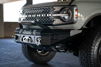 DV8 Offroad Bull Bar Add-On For DV8 Ford Bronco Bumpers - Fits 13in Elite Series Light Bar LBUN-01 LBUN-01 Photo - Mounted