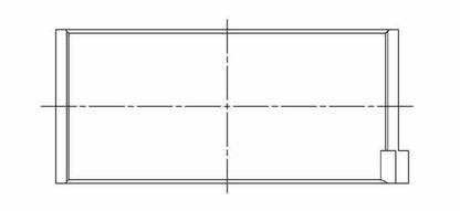 ACL BMC Mini (from 1983 on) 1275cc Inline 4 Standard Size High Performance Rod Bearing Set 4B2206H-STD 4B2206H-STD Technical Drawing