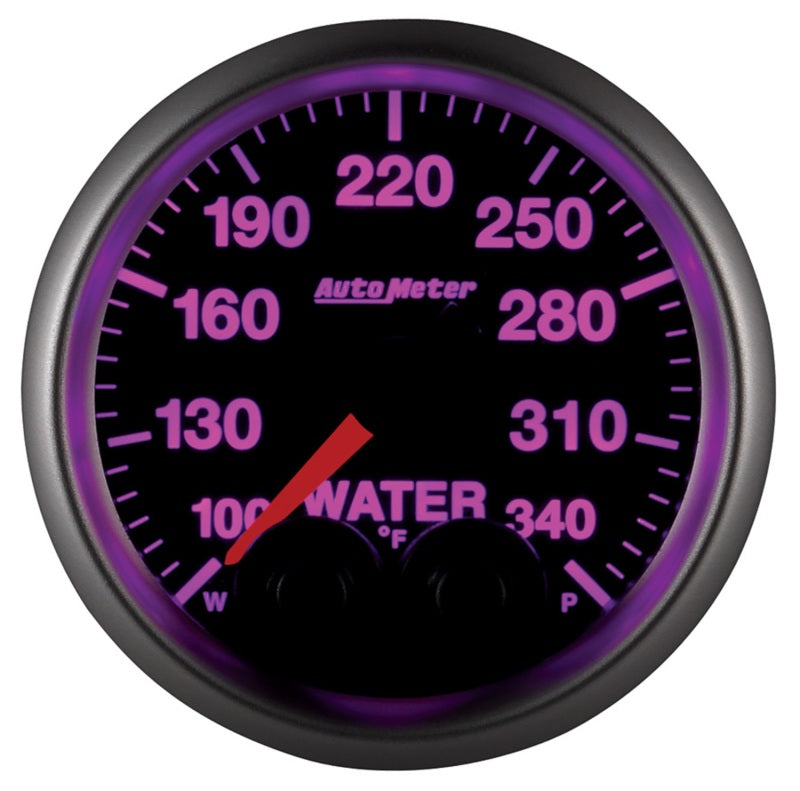 Autometer Gauge, Water Temp, 2 1/16", 340 Deg. F, Stepper Motor w/Peak & Warn 5655 User 5