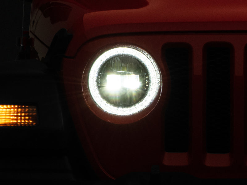 Raxiom 18-22 Jeep Wrangler JL/JT Axial Series LED Headlights- Black Housing (Clear Lens) J133763 J133763 Photo - Primary