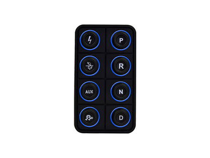 AEM EV 8 Button Keypad CAN Based Programmable Backlighting 30-8400 30-8400 User 1