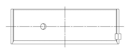 ACL Ford 221/255/260/289/302 Windsor 5.0L .010 Oversized Size Rod Bearing Set - CT-1 Coated 8B634HC-010 8B634HC-010 Technical Drawing