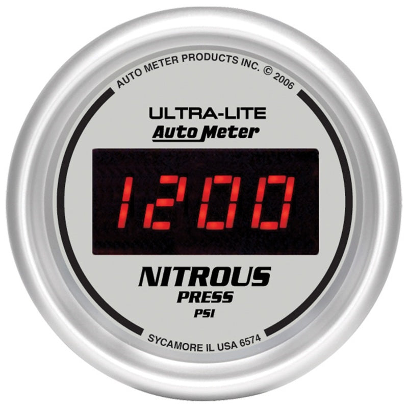 Autometer 2-1/16" Nitrous Pressure, 0-1600 Psi, Ultra-Lite Digital 6574 Photo - Primary