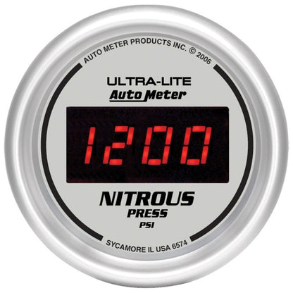 Autometer 2-1/16" Nitrous Pressure, 0-1600 Psi, Ultra-Lite Digital 6574 Photo - Primary