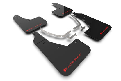 Rally Armor 2022 Hyundai Ioniq 5 Black Mud Flap w/ Red Logo MF87-UR-BLK-RD MF87-UR-BLK-RD Photo - Primary