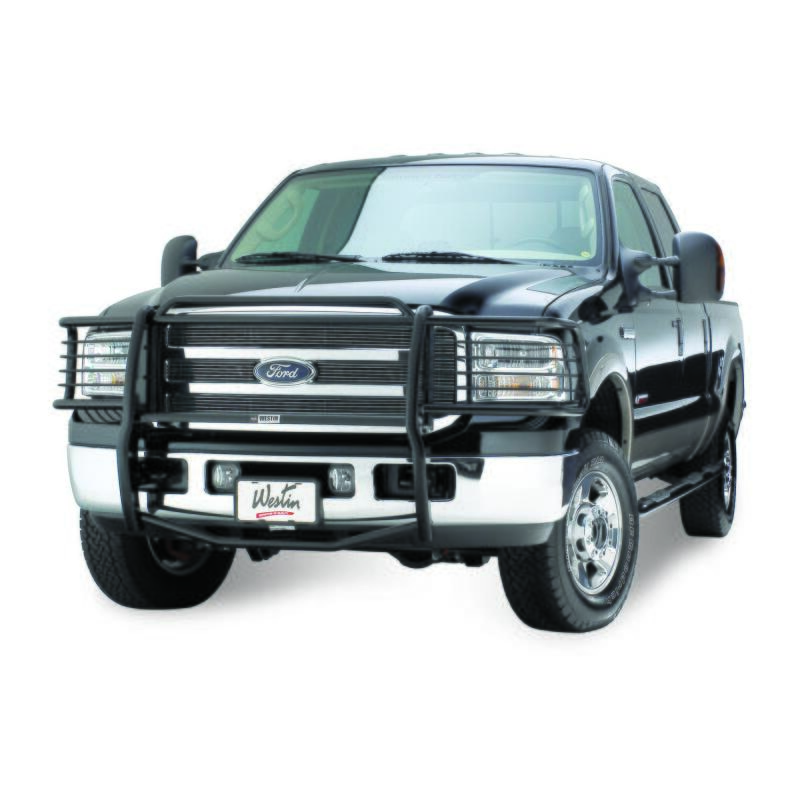 Westin 2005-2007 Ford F-250/350/450/550HD Super Duty Sportsman Grille Guard - Black 40-1645 40-1645 Photo - Mounted