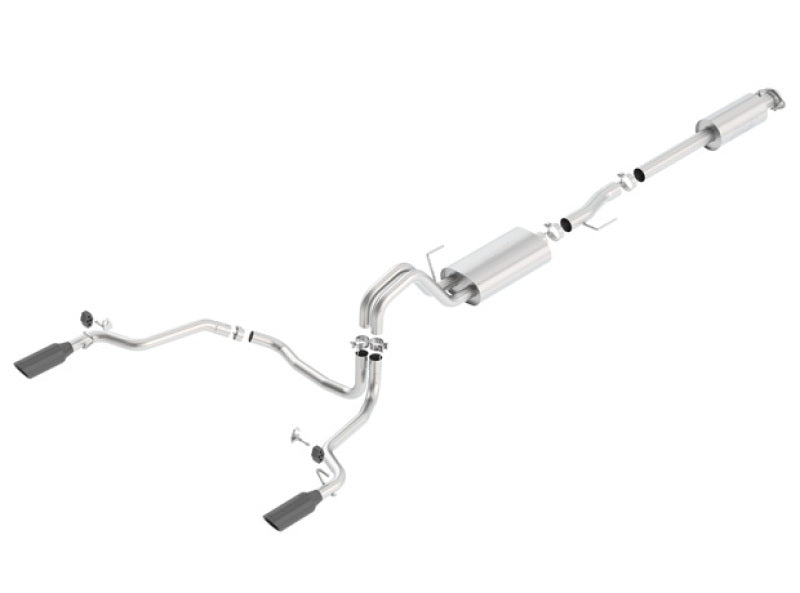 Borla 15-17 F-150 2.7/3.5L V6 EcoBoost / 5.0L V8 Black Chrome Cat-Back Touring Exhaust 140614BC 140614BC Photo - Primary