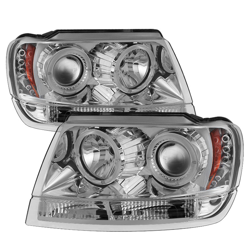 Spyder Jeep Grand Cherokee 99-04 Projector Headlights LED Halo LED Chrm - PRO-YD-JGC99-HL-C 5011152 5011152 Photo - Primary