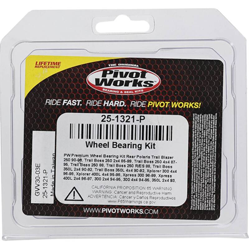 Pivot Works Polaris Wheel Bearing Kit Premium Bearings 25-1321-P 25-1321-P Photo - Primary