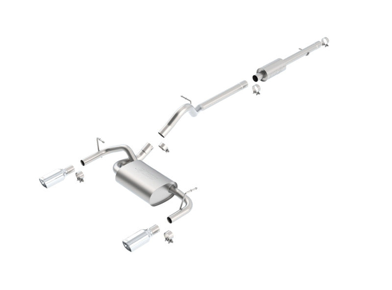 Borla 12-16 Jeep Wrangler JK 3.6L AT/MT 4Wheel 4dr Truck Single Split Rear Exit Catback Exhaust 140459 140459 Photo - Primary