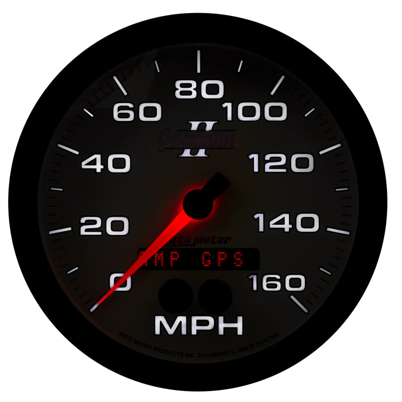 Autometer Phantom II 5in 0-140MPH In-Dash Electronic GPS Programmable Speedometer 7581 7581 User 4