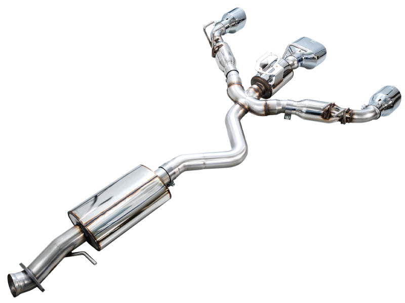 AWE Tuning AWE 23-24 Toyota GR Corolla Touring Edition Catback Exhaust - Chrome Silver Tips 3015-52472 3015-52472 Photo - out of package