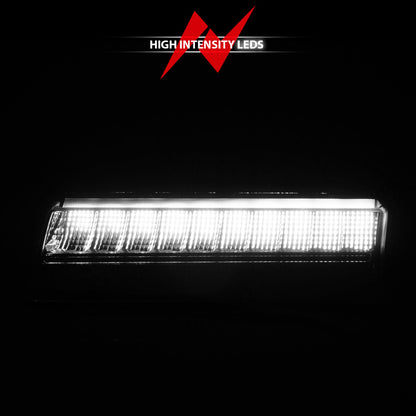 ANZO 2018-2021 Jeep Wrangler LED Side Markers Chrome Housing Smoke Lens w/ Seq. Signal Low Config 511087 511087 Photo - Unmounted
