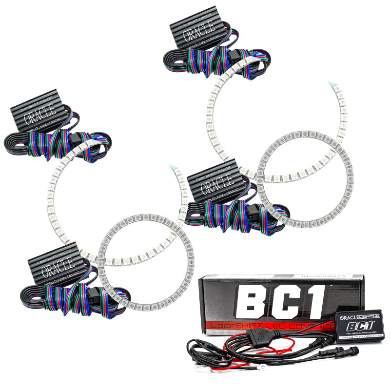 ORACLE Lighting Oracle BMW 3 Series 06-11 LED Halo Kit - Non-Projector - ColorSHIFT w/ BC1 Controller 2631-335 2631-335 Photo - Primary