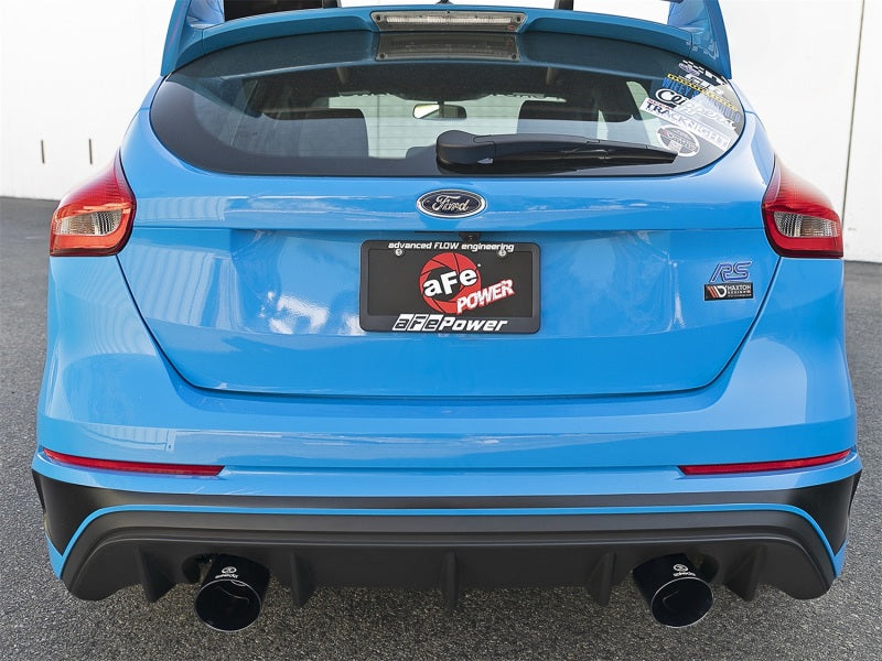 aFe Takeda 3in 304 SS Axle-Back Exhaust System w/ Black Tip 16-18 Ford 49-33104-B Photo - Mounted