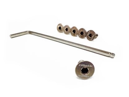 GReddy TITANIUM STEERING WHEEL BOLT SET, RAW-Ti () 16500103