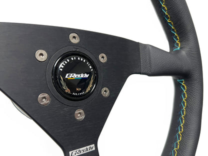 GReddy Steering Wheel Bolt Kit(s) - Burnt Blue/Raw Gold Titanium