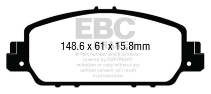 EBC Disc Brake Pad Set DP43014R Photo - Primary