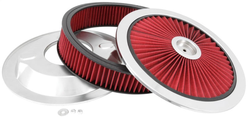 Spectre ExtraFlow HPR Air Cleaner Assembly 14in. x 3in. - Red 47623 47623 Photo - Unmounted