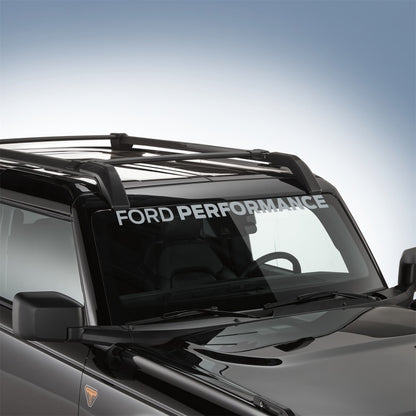Ford Racing Ford Performance Bronco Windshield Banner - Silver M-1820-BRS M-1820-BRS Photo - Mounted