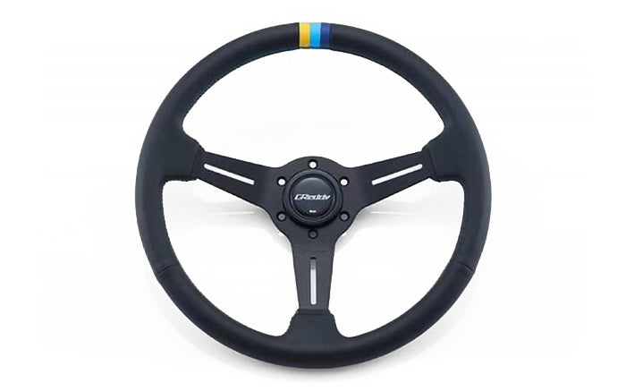 GReddy SPORT STEERING WHEEL - 3 STRIPE MED DISH 16600001