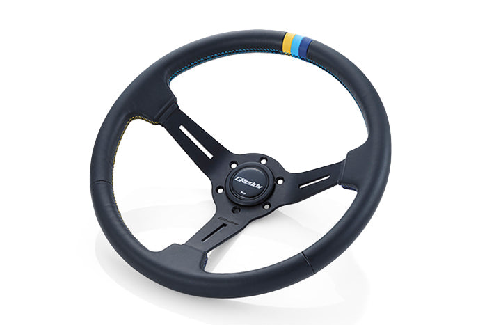 GReddy SPORT STEERING WHEEL - 3 STRIPE DEEP DISH 16600002