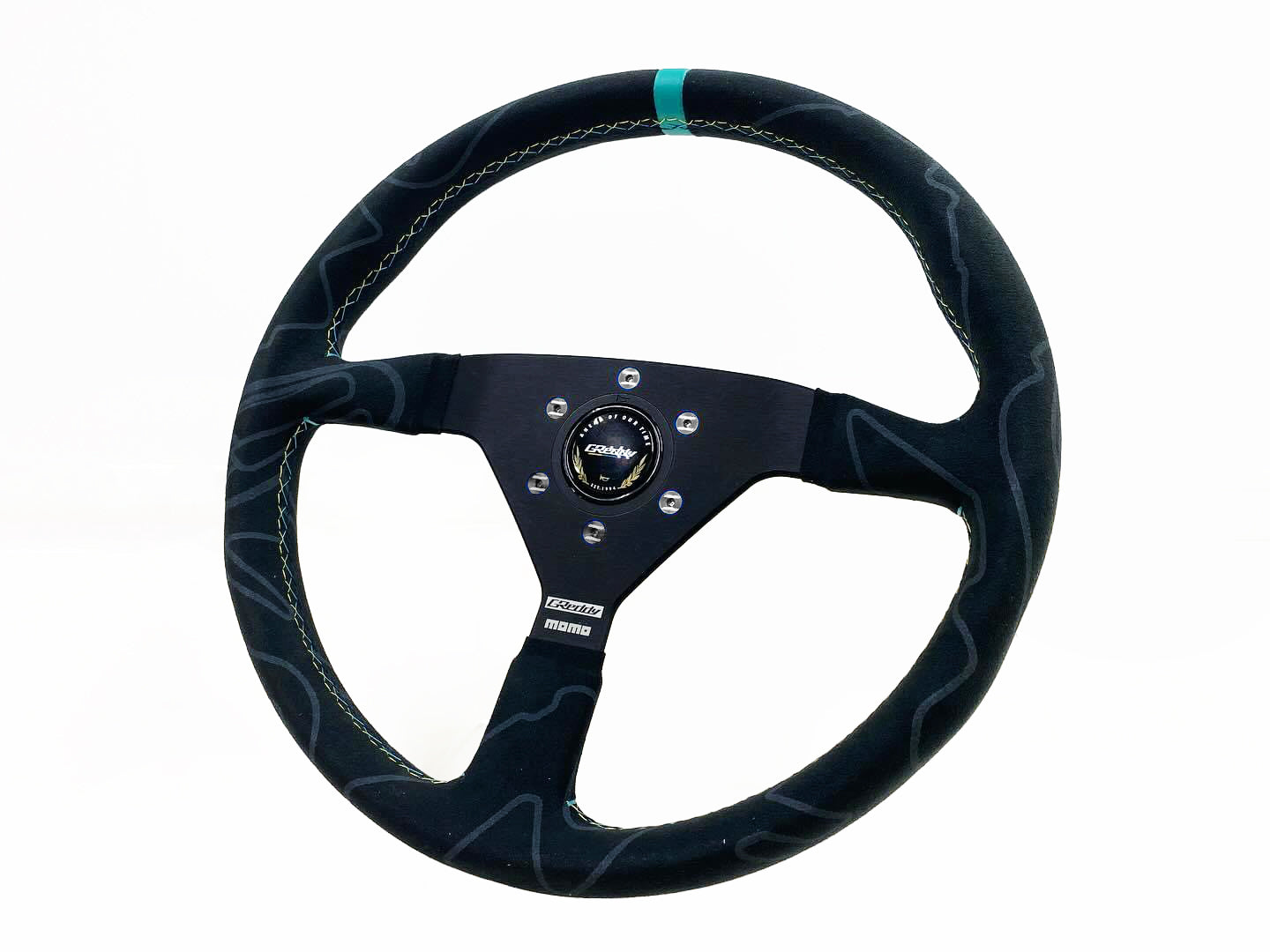 GReddy MOMO ALCANTARA MONTECARLO STEERING WHEEL, LIMITED EDITION 16500211