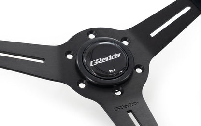 GReddy SPORT STEERING WHEEL - SUEDE 3 STRIPE DEEP DISH 16600014