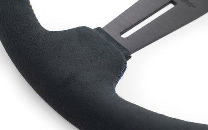 GReddy SPORT STEERING WHEEL - SUEDE 3 STRIPE DEEP DISH 16600014