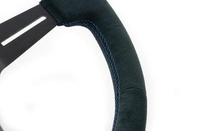 GReddy SPORT STEERING WHEEL - SUEDE 3 STRIPE MED DISH 16600013