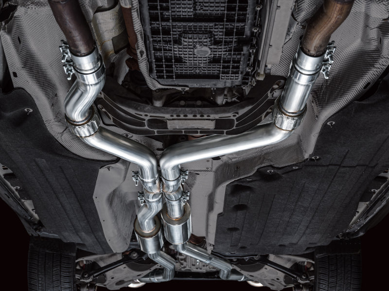 AWE Tuning 2020+ Ford Explorer ST Touring Edition Exhaust w/ Diamond Black Tips 3015-43625 3015-43625 Photo - Mounted