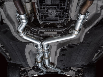 AWE Tuning 2020+ Ford Explorer ST Touring Edition Exhaust w/ Diamond Black Tips 3015-43625 3015-43625 Photo - Mounted