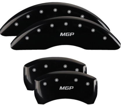 MGP 4 Caliper Covers Engraved Front & Rear MGP Black Finish Silver Char 2019 Mercedes-Benz GLE43 AMG 23233SMGPBK 23233SMGPBK User 1