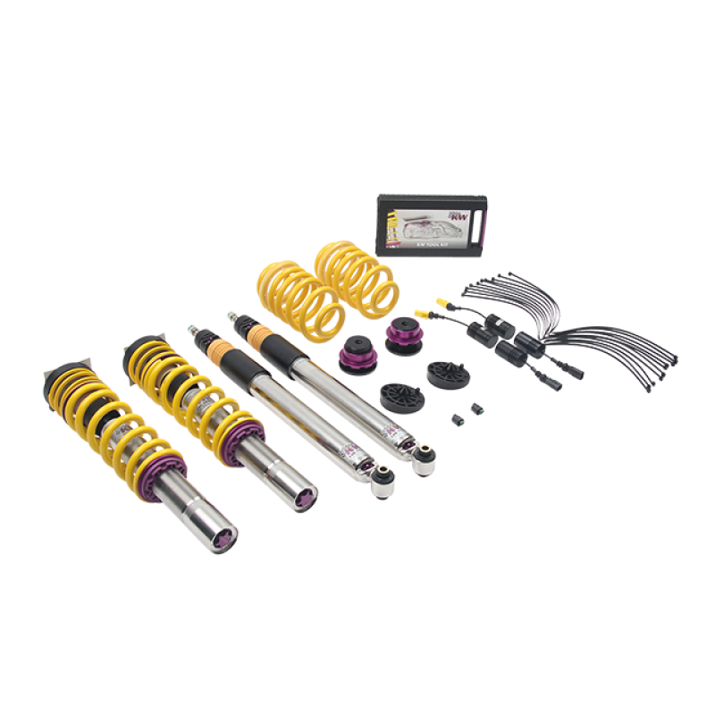 KW Coilover Kit V3 2017+ Audi A4 (B9) Sedan 2wd w/ Electronic Dampers 352100AW 352100AW Photo - Primary