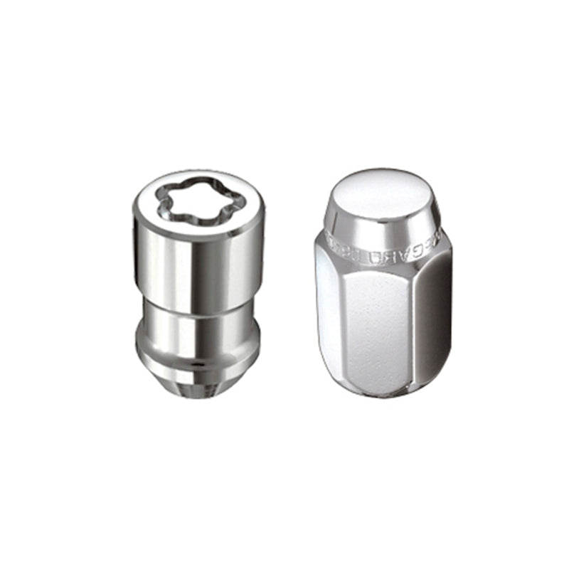 McGard 5 Lug Hex Install Kit w/Locks (Cone Seat Nut) M12X1.25 / 13/16 Hex / 1.28in. Length - Chrome 84554 84554 Photo - Primary