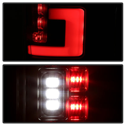 Spyder 17-18 Ford F-250 SD (w/Blind Spot Sensor) LED Tail Lights - Blk (ALT-YD-FS17BS-LED-BK) 5085610 5085610 Photo - Unmounted