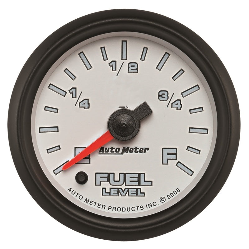 Autometer Pro-Cycle Gauge Fuel Level 2 1/16in 0-280 Programmable White 19509 19509 Photo - Primary