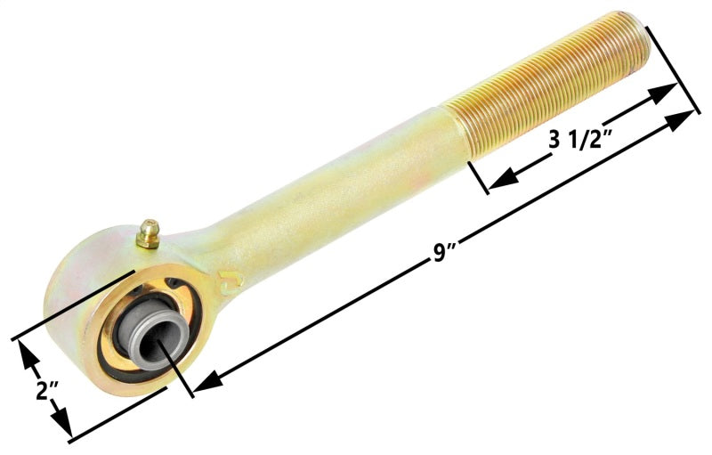 RockJock Johnny Joint Rod End 2in Narrow Forged Long Shank 1in-14 RH Threads 1.800in x .630in Ball RJ-305300-102