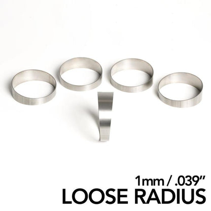 Ticon Industries 1.50in 45 Degree 2.2D/3.3in CLR Loose Radius 1mm Wall Titanium Pie Cuts - 5pk 109-03801-0003 109-03801-0003 Photo - Primary