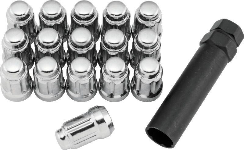 QuadBoss Spline Lug Nuts 12X1.5 Silver 608818 608818 Photo - Primary
