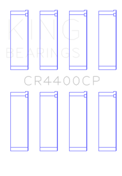 King Engine Bearings King Honda R18A1 1.8L SOHC Connecting Rod Bearing Set CR4400CP CR4400CP Photo - Primary