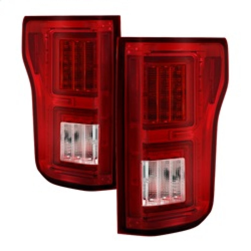 Spyder Ford F150 2015-2017 Light Bar LED Tail Lights - Red Clear ALT-YD-FF15015-LBLED-RC 5083692 5083692 Photo - Primary