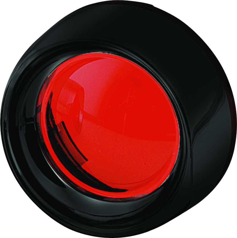 Kuryakyn Deep Dish Bezel/Red Lens Blk 5482 5482 Photo - Primary